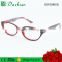 2016 new design hot sale fake acetate lady woman optical frames with computer pattern