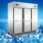 Supermarket equipment display cooler type double door 1000L Commercial 2 door upright chiller