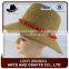Fashion promotional natural bucket shape straw boater hat