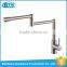 Deck mounted brushed treatment 304 stainless steel satin finish natural color classic faucet