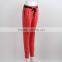 F5W30018 Red Cotton Knit Pants For Women