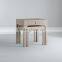 Elegant Oyster Color Wood Nest Side Table