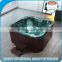 Free standing outdoor computer control hot spa bathtub with colorful led