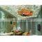Embossed Living Room Design 3d stretch ceiling panel