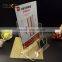 custom cheap crystal clear acrylic brochure display racks