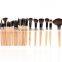 NEW Wood 32pcs Professional Makeup Brushes Kit Cosmetic Make Up Set + Pouch Bag Case