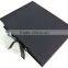 china wholesale luxury linen wedding invitation box with brooch