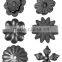 Decorative panels wrought iron components