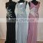 Sleeveless V Neck Cotton Long Maxi Dress Mother The Bride Dress