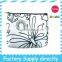 DIY Drawing Small Size Stylish Cheap Personalized Cosmetic Bag- Women's Bag