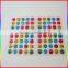 smile face crystal epoxy stickers colorful