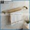 Promotional Huge Stock of Quality Zinc Alloy Gold Finishing Bathroom Accessories Wall Mounted Double Towel Bar