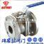 DIN Full Port 2PC Stainless Steel Floating Flange Ball Valve