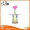 Heart shaped head zinc alloy wine corkscrew for gift,pink cute novelty wine corkscrew/wine opener
