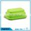 Leakproof silicone collapsible lunch box, food packaging lunch box