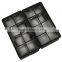 Ice Cube Trays - Food Grade Ice Cube Containers - Eight Cubes Ice Molds, Set of 2, Black