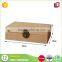  China factory custom flip lid kraft cardboard gift box with metal lock