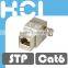 Network Solution Cat6 RoHS 180 Degree Full Shielded STP Module Keystone Jack