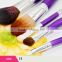 20pcs wholesale new professional cosmetic brush high quality rainbow color makeup brush set stamp printing