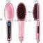 Electric magic ceramic Hair comb with Automatic hair straightener brush