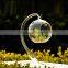 hanging glass ball candle holder with glass holder