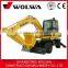 China Wolwa 10t DLS100-9A Wheel Shovel Excavator
