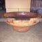 Real Flame Outdoor Steel Construction Fire Pit With Handle