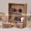 Two drawer wall wooden boxes