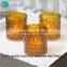 Unique Green Shape Glass Candlestick For Decoration/Modern Wedding Candle Holders Glass/ Green Colored Glass Candle Holder Cup