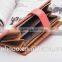 Women's Genuine Leather wallet trifold card money long purse hot