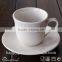 Classical white porcelain hotel usage coffee cup & saucers