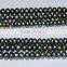 high quality 5-6mm peacock green button shape freshwater pearl strand