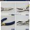Double color Mini angle jaw tongs curved nose pliers