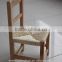 solid wood children chair with ratten cushion