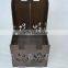 Wooden table case unfinished wood case portable file case