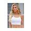 Wholesale Stretch Plain Crop Top Women