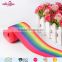 Custom size double face rainbow thermal transfer grosgrain ribbon for gift box