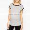 Maternity contrast binding tee maternity clothes manufacturers