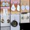 new leaf shape puau shell hoop earrings white abalone shell earrings allergy free stainless steel earrings