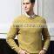 Fashion crew neck100% cashmere knitting patterns men sweater