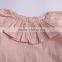S33613W Baby girls latest fashion blouse chiffon falbala neck design blouse