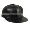 6-Panel Faux Leather Round Flat Visor Pro Style Baseball Cap - 90% polyester & 10% PU faux leather and comes with your logo
