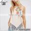 2017 latest fashion top design soft embroidered pretty tank