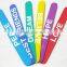 wholesale cheap bulk fashion logo print silicone slap bands