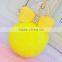 Bowknot Keychain Female Rex Rabbit Fur Ball Car Pendant Creative Bag Strap Pendant Key Chain