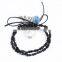 Cheap Wholesale Ponytail Holder Leaf Deep Blue Flower Acrylic Hair Ties
