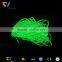 Wholesale glow in the dark photoluminescent green fabric piping ribbon for heating on garment