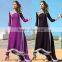lace muslim dress/qiaoshuf muslim islamic lace fashionable abaya kaftan dresses/fancy dl islamic muslim dress