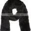 YR405 Fashion Real rabbit fur scarf/ ladies rabbit fur scarf