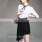 New Arrival Special Designs Black Skirt Lace Slim Body Short Dress For Ladies